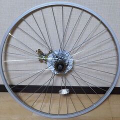 自転車 27インチ 後輪 バンドブレーキ付の画像