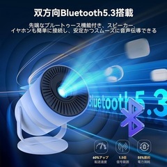 【新品未使用】プロジエクター 家庭用 Android TV内蔵 自動台形補正 電動フォーカスの画像