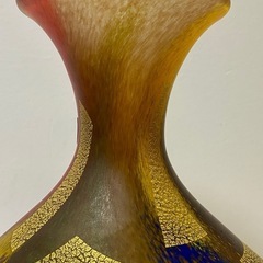 美品　岩田工芸ガラス 花瓶の画像