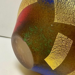 美品　岩田工芸ガラス 花瓶の画像