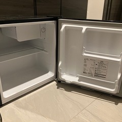 MAXZEN 1ドア 小型冷蔵庫 46L コンパクト 右開き 黒 ガンメタリック ひとり暮らし用の画像