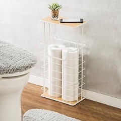 ニトリ トイレットペーパーストッカー トレイ付きの画像