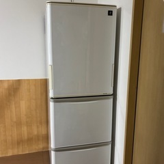 ２０１３年製　SHARP SJ-PW35X-W [冷蔵庫（350L・どっちもドア） ホワイト系 プラズマクラスター冷蔵庫]の画像