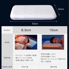 【高級ｘ5つ星ホテル仕様】枕 深い眠り枕 首が痛くならない 温度調節の画像