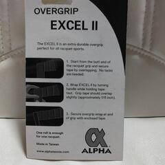 未使用　ALPHA EXCEL II　グリップテープ①　黒の画像