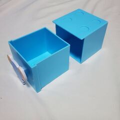 たべっこどうぶつ スタッキングケース（ゾウ）｜新品未使用・プライズ・小物入れ・収納ボックス・ブロック風デザインの画像