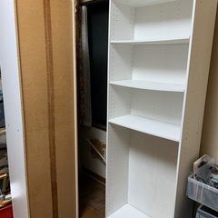カラーボックス  ホワイト  2連 収納棚の画像