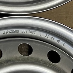 スズキ純正12インチスチールホイール4本セットの画像