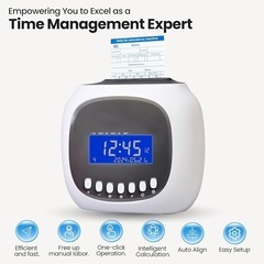 【新品未使用】タイムレコーダー パンチカード式 出勤管理機 タイムトラッカー バンディクロックの画像