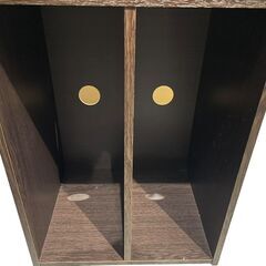 カラーボックス 2段 ブラウンの画像