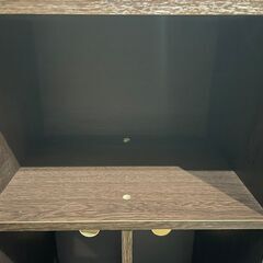カラーボックス 2段 ブラウンの画像