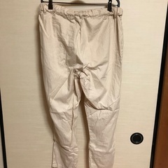 アイボリー　パンツ　裏生地なしの画像