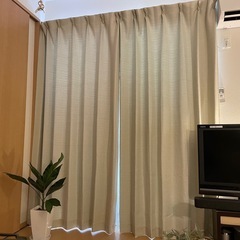 ニトリ 遮光カーテン100×210 2枚セットの画像