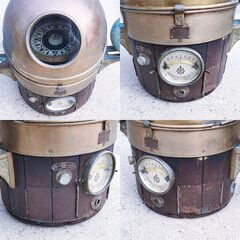 【珍品】レア品 ヴィンテージ 年代物 布谷精器 船舶用 コンパス 羅針盤 船舶用 磁気羅針儀 船 船舶 レトロ 骨董 アンティーク インテリア 真鍮製 店舗オブジェの画像