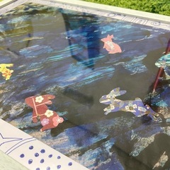 絵画作品（宇宙うさぎ）の画像