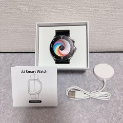 【✨新品✨】スマートウォッチ　翻訳機能　心拍数　睡眠モニター　OLEDディスプレイ　チタンの画像