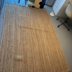 ジュート　麻　ラグ　絨毯 IKEA STRÖG の画像