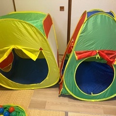 カラフルプレイハウス・トンネルセット 西松屋 ボールプール おもちゃ テントの画像