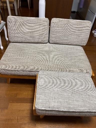 ウニコ　アルベロ2シーターソファー&オットマンセット売り