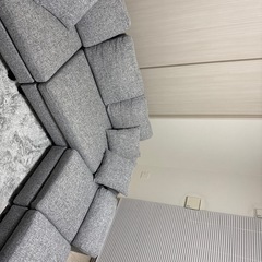 タンスのゲン　洗える  3人掛け ポケットコイル カウチソファ L字 の画像