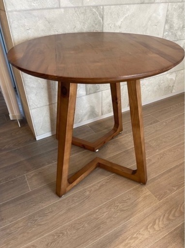 ミッドセンチュリーモダン 無垢材 ダイニング 小さな丸テーブル ミッドセンチュリーモダン 無垢材 ダイニング 小さな丸テーブル運送可能