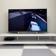 120㎝テレビ台/テレビボード/ホワイト.白の画像