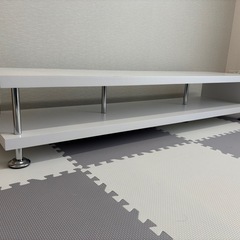 120㎝テレビ台/テレビボード/ホワイト.白の画像