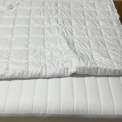 無印良品　セミダブル脚付きマットレス（スチールメッシュ・洗えるカバー）の画像