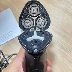 ジャンク　ヤーマン 電気シェーバー ホットシェイブ 電動 髭剃り メンズ YJEC0B ブラックの画像
