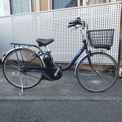 【美品】Panasonic パナソニック 電動アシスト自転車 軽量モデル VIVI L ビビ・L BE-FL632V バッテリー12Ah 2022年 26インチ 3段変速 ディープブルーメタリック 電動自転車 充電器あり 譲渡証明書の画像