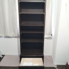 本棚　大川家具　幅約60cm　高さ約180cmの画像