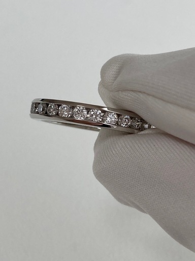 【美品】ティファニー リング チャネル フルエタニティ 10号 3.2mm