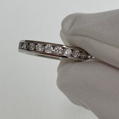 【美品】ティファニー リング チャネル フルエタニティ 10号 3.2mmの画像