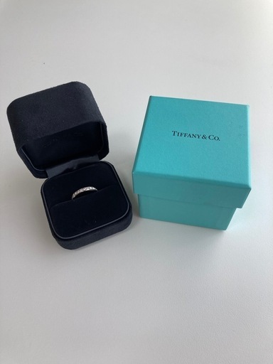 【美品】ティファニー リング チャネル フルエタニティ 10号 3.2mm