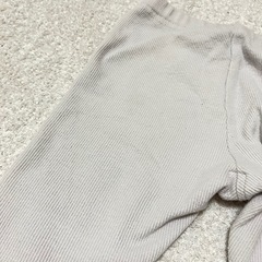 ミッフィー　パンツ　リブ編みグレー　80サイズの画像