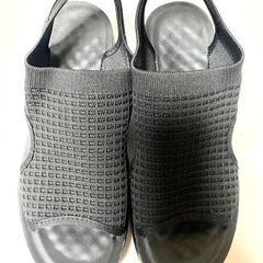 【お話し中】ストラップ サンダル ワッフル素材 23.5cm 未使用の画像