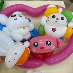 バルーンアート　缶バッジ制作　着ぐるみ体験