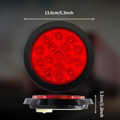 DIY素材 新品 汎用 LED トラック テールランプ 12V 24V兼用 ブレーキ/スモール ２個セットの画像