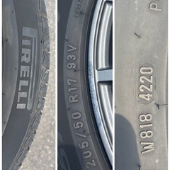 シュナイダー　ピレリー　205-50R17 セレナ、ノア、ヴォクシー、CR-Zにも！の画像