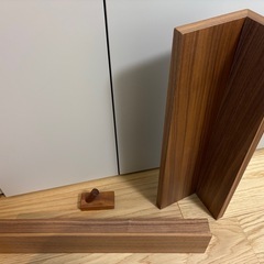 無印良品壁につけられる家具　ウォールナット一式　の画像