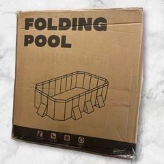 新品 未使用　非膨張式 プール 空気入れ組み立て不要 折りたたみ 大型 ビニールプール 水遊びの画像