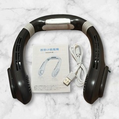 新品　首掛け扇風機 冷却プレート ネッククーラー ネックファン 羽根なし 大容量の画像