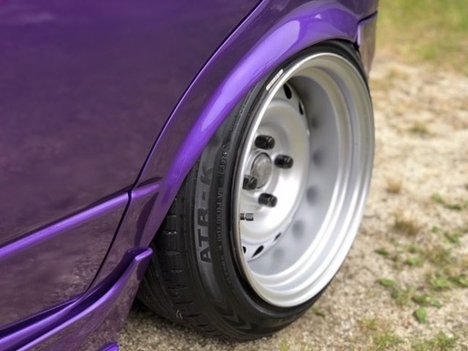 PCD100 4穴鎌ヶ谷ワイドホイール　加工テッチン