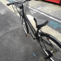 中古自転車３５２３　前後タイヤ新品！　２７インチ　６段ギヤ　LEDオートライトの画像