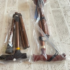 新品未使用⭐︎杖 自立式 介護 4点杖 ステッキ&折りたたみ杖２本の画像