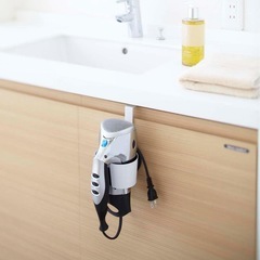 ワイヤー洗濯カゴ　ステンレス　ドライヤー　ホルダーの画像