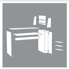 ネイルデスクの画像