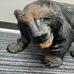 【差し上げます】木彫　熊の画像