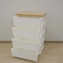 木目調天板チェスト4段【小金井市民限定】（小金井市再生家具）品番：08-04-19 ※新規優先の画像