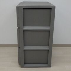 ルームチェスト3段（グレー）【小金井市民限定】（小金井市再生家具）品番：08-04-20 ※新規優先の画像